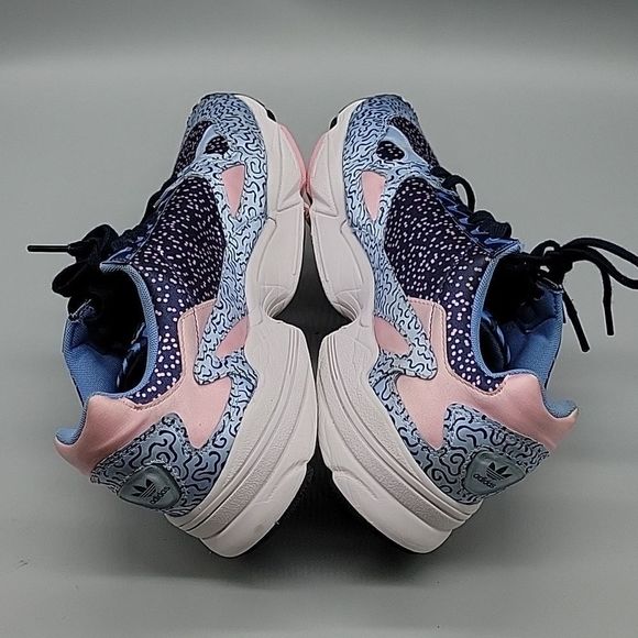NEW Adidas Falcon Out Loud Graphic Satin Blue Pink - Picture 5 of 8